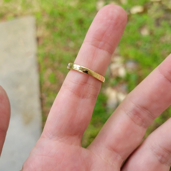 Gold Belt Knot Diamond Ring Size 6.5 - Picture 9 of 13